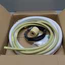 TAUROX 10FT Mini Split Line Set 1/4" & 1/2" O.D Copper Pipes Tubing and 3/8" White Thickened PE Insulation Coil, for Mini Split Air Conditioning or Heating Pump Equipment and HVAC with Flared Nuts.