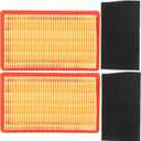 2 x 2 Pack Filter Compatible with Troy-Bilt TB270ES 6021P 159cc 173cc 4.5-6.5 HP OHV 11A 12A Push Walk-Behind TB105 TB120 TB130 TB220 TB230 12AI86K1066 12AI86K2266 12AI83K1066 12AI83K2266
