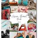 Lamare Vision Board Book - 1000+ Aesthetic Vision Board Images & Motivational Quotes, Vision Board Supplies, Vision Board Kit, Collage Book for Manifestation, Self Care & Goal Setting