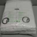 NICETOWN 100% Blackout Window Curtain Panels, Cold and Full Light Blocking Drapes with Black Liner for Nursery, 84 inches Drop Thermal Insulated Draperies (White, 2 Pieces, 52 Wide Each Panel)