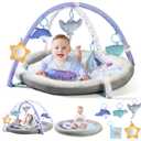 Toddlers Activity Play Mat, Sensory Development Gym Play Mat for Babies, Washable Activity Gym Mat for Infants, Christmas Birthday Toy Gifts for Toddlers, Babies, Infants, Newborns 0-3-6-9-12-18 Month