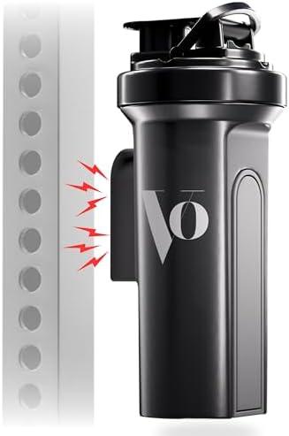 Mag Shaker Bottle (24oz), Leak-Proof BPA-Free Bottle with Phone Holder Mount, Attaches Securely to Gym Equipment, Shaker Cup for Protein Shakes, Fitness & Workouts by Strenvo