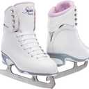 Jackson Figure Ice Skates JS180 / JS181 / JS184 - for Women and Girls (13 Misses, White/Purple)