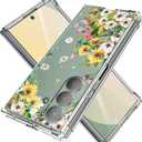 for Samsung Galaxy Z Fold 7 Case 5G Marble Slim Anti-Drop Shockproof Protective Soft Shockproof Clear Phone Protective Covers 8.2 Inch for Women Men (Flowers Sea)