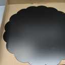 Hoteam Scalloped Round Magnetic Board, Personalized Travel Magnetic Boards for Photos & Keepsakes Display, Decorative Travel Memory Wall Art, Heavy-Duty Metal Panel Gift for Travelers(24 Inch)