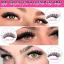 MilyBest Lash Clusters Kit Wispy, 10-18mm Fluffy Volume 100D Eyelash Clusters D Curl - Reusable DIY Lash Extension Kit for Beginners, Thick Cluster Eyelash Extensions with Bond and Seal Tweezers