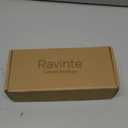 Ravinte 5 Pack 6-3/8 Inch Cabinet Pulls Matte Black Kitchen Cabinet Hardware Cupboard Handles with Square Base 6-3/8" Length,4" Hole Center