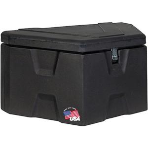 Buyers Products 1701680 Black Poly Trailer Tongue Truck Tool Cargo Storage Box,18 x 19 x 36 Inch, Made In The USA, Trailer Tongue Box For Storage And Organization, Trailer Storage Box (18 x 19 x 36/18.5)