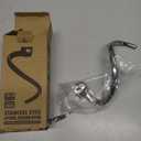 Stainless Steel Spiral Dough HookAccessories and Attachments for KitchenAid Mixers, Fit 6 QT Tulip Shaped Bowl