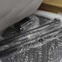 10X Rectangle Magnifying Glass with Light and Stand, 24" Flexible Gooseneck 3-in-1 Floor Lamp, 5 Color Modes Stepless Dimmable, LED Lighted Hands Free Magnifier for Reading Crafts Painting Close Work (Black)