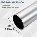 Neoaider Universal 2.25'' Custom Exhaust Kit, 8Pcs | 18 Gauge Mild Steel DIY Custom Exhaust Tubing Pipe, Straight Pipe & Mandrel Bend Pipe Kit