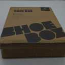 SEE SPRING X-Large Shoe Storage Box Fit Size 11, Clear Plastic Stackable Shoe Organizer for Closet, Space Saving Foldable Shoe Rack Sneaker Container Bin Holder, 12 Pack Clear (X-Large Fit Size 11, Clear)