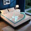 4 Inch Dual Layer Memory Foam Mattress Topper Queen Size - 2 Inch 1000GSM Soft Pillow Top Mattress Pad & 2 Inch 5-Zone Egg Crate Cooling Gel Memory Foam for Back Pain with 6-18" Deep Pocket(60"x80")