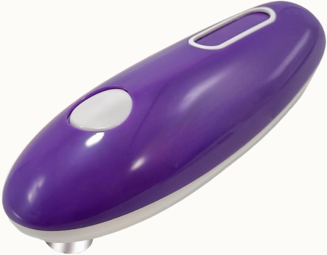 Cooks Professional Electric Can Opener - Redefine Cooking Ease for Seniors & Arthritic Patients with Innovative Hands-Free Operation and One Touch Design (Purple)