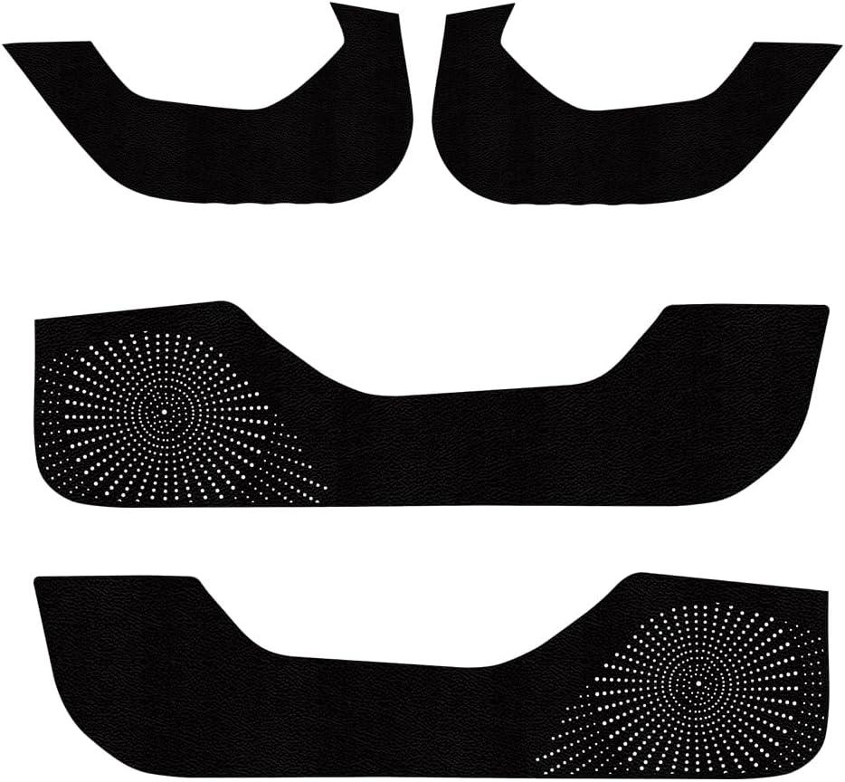 Tesla Model 3 Door Protector 2023+  Full-Back Adhesive, Precision Fit for Refresh Model, Carbon Fiber & Leather  No Bubbles or Residue