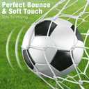 HyDren 12 Packs Soccer Ball with Pump Official Size Soccer Ball for Indoor Outside Training Practice Sport Gift Charity Donation Back to School(Size 3,Black, White)