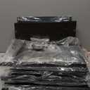 Furnulem Tall 4 Drawers Dresser, Vertical Storage Tower Black Dresser for Bedroom, Hallway, Entryway, Nursery, Closet Organizer, Nightstand Bedside Table Furniture, Sturdy Steel Frame, Wood Top