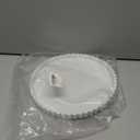 Silicone Bathroom Countertop and Vanity Tray-10 Inch Round Silicone Bathroom Tray, Modern Bathroom Decor, Coffee Table Decor, Decorative Tray for Candle, Perfume, Plants (White)