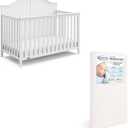 Graco Wilfred Crib and Mattress Nursery Starter Pack (White)