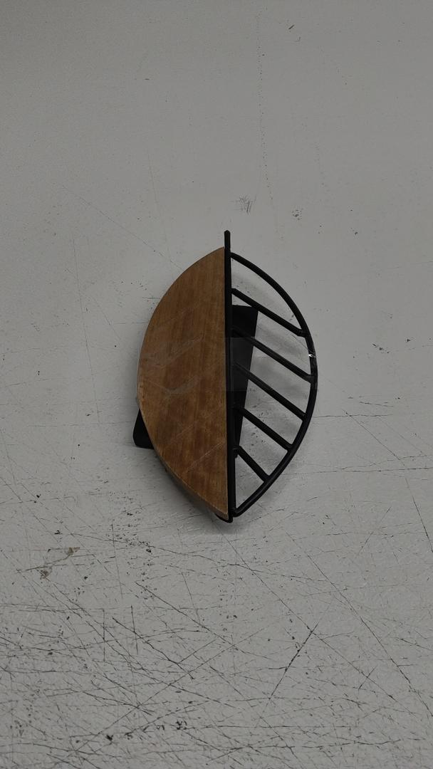 Wooden Metal Leaf Decor