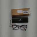 VisionGlobal Blue Light Blocking Glasses for Women, Anti Eyestrain, Computer Reading, TV Glasses, Stylish Square Frame, Anti Glare(+2.00 Magnification) (01_nola_pink)