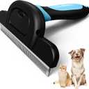 MIU COLOR Long Hair Pet Grooming Brush, Deshedding Tool for Medium and Large Dogs & Cats, Effectively Reduces Shedding by up to 95% for Pet Hair, Blue