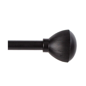 August Curtain Rod Matte Black 28-48 IN