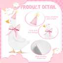 4 Feet One Silly Goose Party Decoration 1st Birthday Silly Goose Cardboard Cutout Standup Photo Props Party Back Drops for 1st Birthday Baby Shower Party Supplies (Pink)