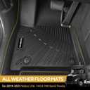 Naibeve Floor Mats for 2019-2025 Volvo VNL 760/860 Semi Trucks/VHD New/VNR - All Weather Custom Fit for Volvo VNL Floor Mats Waterproof Interior Accessories