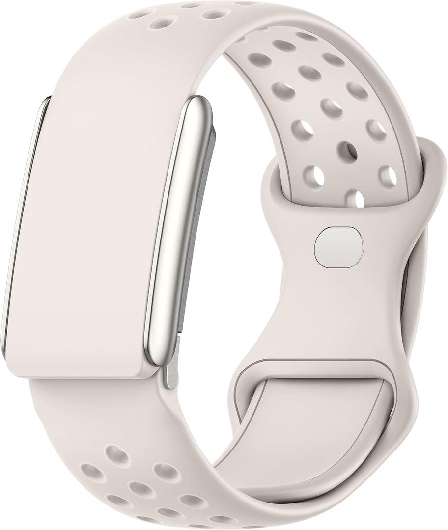 Silicone Sport Band Compatible with Whoop 5.0 Bands for Men Women, Soft Breathable Adjustable Waterproof Replacement Wristbands for Whoop 5.0 One, Peak and Life [Not for Gen 4]