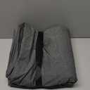 LOVQUE 100% Washed Cotton Duvet Cover Queen Size, Grey Fade-Resistant Natural Bedding Set (No Comforter), 90x90 Inches