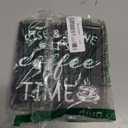 Farmhouse Coffee Wooden Plaque Sign, Vintage Desk Decor for Home or Office Coffee Station,Cafe Bar Sign - Rise & Shine It's Kitchen Wooden Sign 5.9x5.9In (Black2)