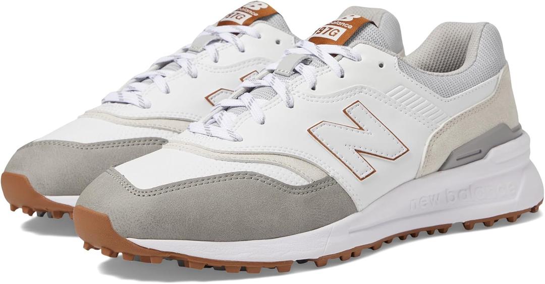 New Balance Men's Golf Shoe (10.5 Wide, White/Grey)