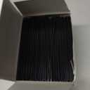 Plastic Coffee Stirrers | Plastic Straws - 5 Inch Coffee Stir Sticks | Cocktail Straws | Disposable Stir Sticks | Disposable Drinking Straws For Coffee & Cocktail (Black, 1000)