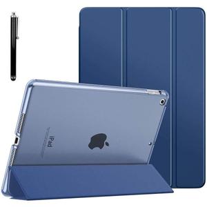 ProElite Faux Leather Smart Flip Case Cover for Apple iPad 10.2" 9th Gen (2021) / 8th Gen / 7th Gen with Stylus Pen, Dark Blue