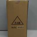 Karisky Soap Dispenser Set with Gold Stainless Steel Pump and a Funnel, 2 Pack Modern Ceramic Refillable Hand and Dish Soap Dispenser for Kitchen, Bathroom, Matte White