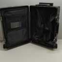 UrbanExplorer 20 Inch Carry On Luggage TSA Approved, Aluminum Frame Zipperless Luggage Carry On with Compartment for Short Trips, ABS+PC Hard Shell Suitcases with Spinner Wheels, Black