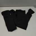 Truform 30-40 mmHg Compression Stockings for Men and Women, Thigh High Length, Dot-Top, Open Toe, Black, X-Large