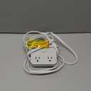 Surge Protector Power Strip, TESSAN Ring Pull Flat Plug Extension Cord 10 Ft with 3 USB (1 USB C) 4 Outlets, 900 Joules Protection, Desktop Charging Station for Home, Office, College, Dorm Room, Gray (Grey)