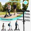 FREEDARE Kick Scooter for Kids & Adults Ages 8+, Foldable Teen Scooter with 2 Big 8-inch Wheels and 4-Level Adjustable Handlebar, Max Load 220 LBS