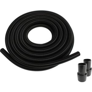 50 Ft. Black Ultra-Flexible Crushproof Commercial Wet/Dry Vacuum Hose with 1.5 Inch Inner Diameter and 2 Swivel End Cuffs