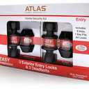 Atlas Home Security 2 Exterior Entry Locks and 2 Deadbolts