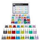 120 PCS Blade Fuses Assortment Kit, Car Fuses Assortment Kit- Standard & Mini & Low Profile Mini Fuse (2A 5A 10A 15A 20A 25A 30A 35A),Replacement Fuses for Car, Boat, SUV, Auto, RV, Truck