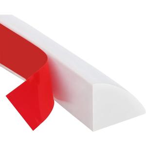 Flexible Quarter Round Molding, Peel and Stick Rubber Quarter Round Trim White (20FT)