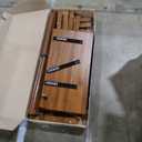 Fluted Dresser for Bedroom with 6 Drawers, 47.2" Modern Chest of Drawers, Dresser TV Stand, Wood Drawer Organizer for Living Room, Hallway, Walnut