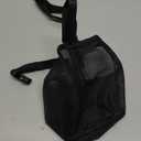 LUCKYPAW Dog Muzzle, Patented Mesh Muzzle for Large Medium Small Dogs Allows Full Pant Drinking Mouth Cover to Prevent Biting Chewing Scavenging Adjustable Breathable Mouth Guard(Black, XXL) (XXL-Snout:12.25-13.75")