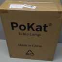 PoKat 20.75" Pink Ceramic Table Lamps Set of 2, Small Modern Bedroom Lamps for Girls Room, Bedside Lamps for Night Stands, Cute Lamps for Living Room Decor, Nightstands Desk Lamp, Light Pink