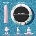 FBSPORT Inflatable Water Hammock Round Floating Ring for Adults