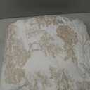 WONGS BEDDING Botanical Quilt Set Queen Size, Khaki 3 Pieces Toile Floral Plants Printed Bedspread Bedding Set Brown Soft Lightweight Microfiber Coverlet Set for All Season (96"x90")