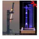 Collector's Gifts SpaceX Starship Crystal Lamp, 3D Laser-Etched Rocket Night Light, Ultimate Gift for Space Enthusiasts, Sci-Fi Fans & Mars Dreamers (Regular)